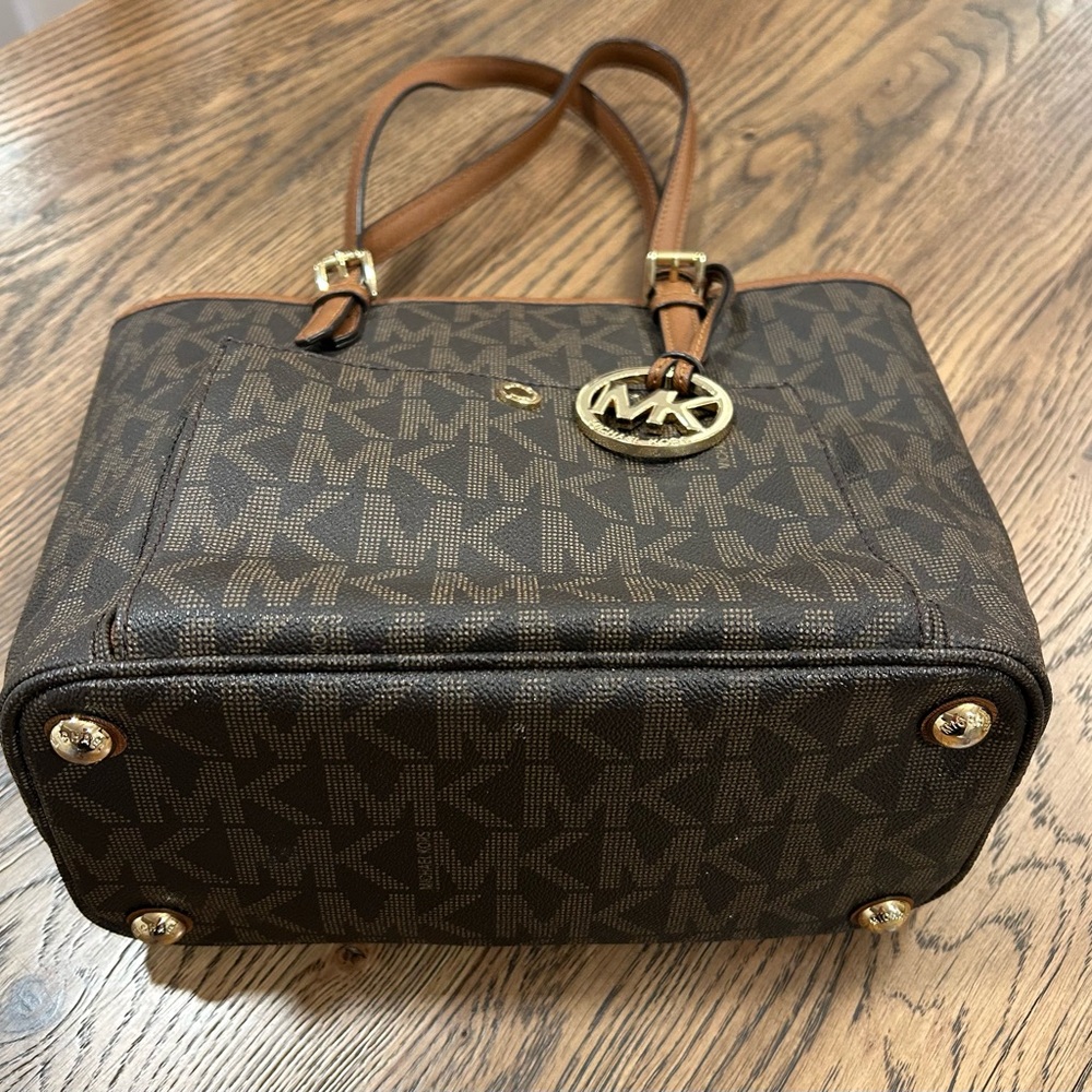 Michael Kors Dark Brown Tote Bag - Picture 3 of 5